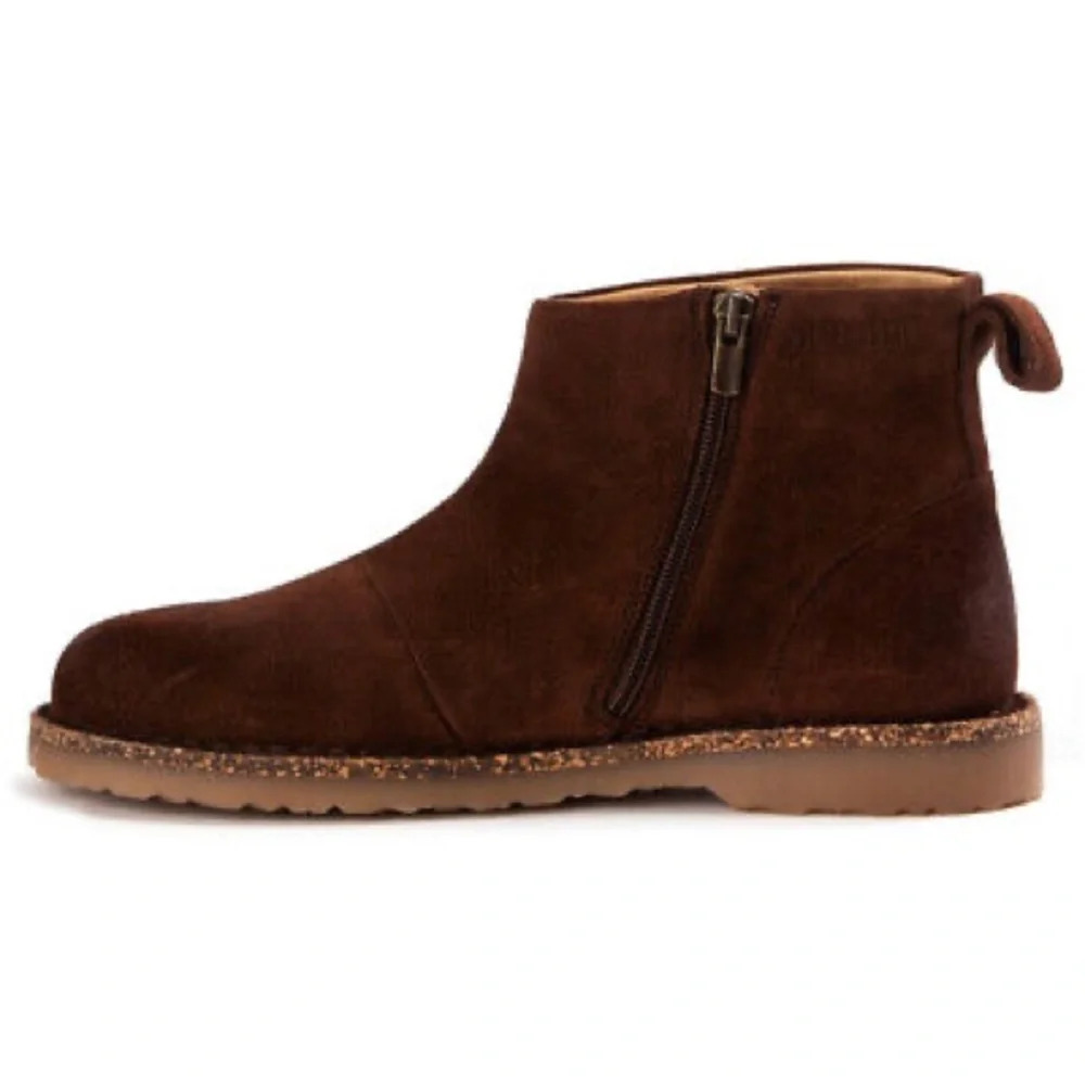 Birkenstock NWT Melrose Slip on Zip Up Ankle Suede Booties